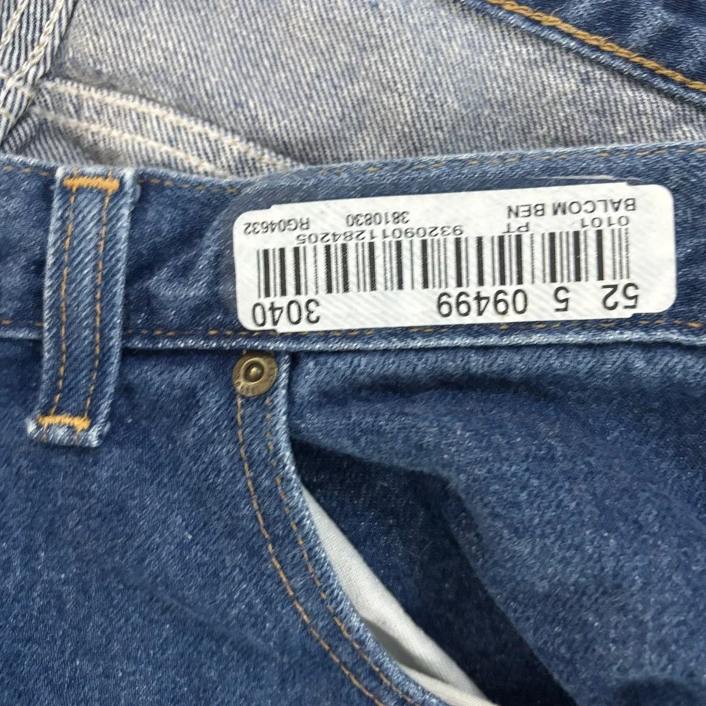 Carhartt Mens Relaxed Fit Straight Leg Jeans Blue Denim 46x32 381-83